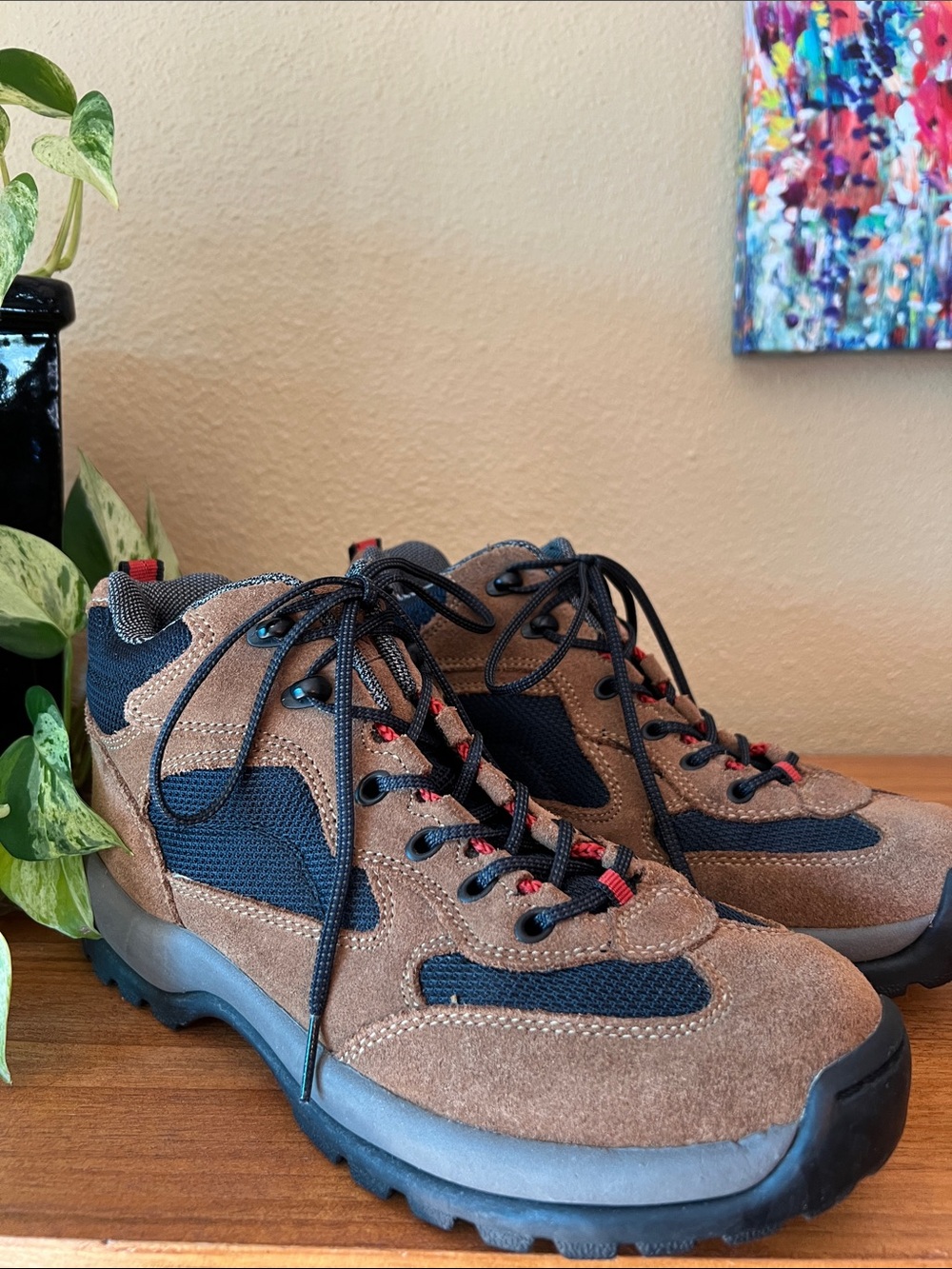 Lands’ End Women’s‎ Brown Suede Hiking Trail Boots 9.5M